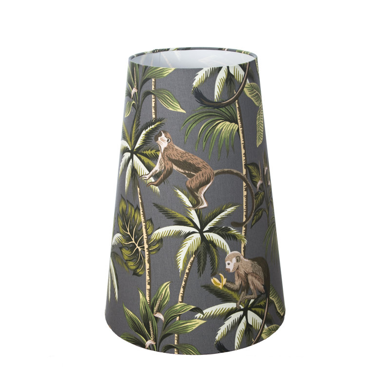 132.08cm H Cotton Novelty Lamp Shade ( Screw On ), Gray