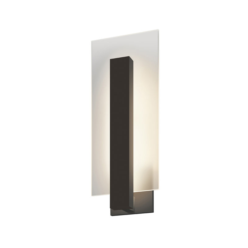 Inside-Out LED Flush Mounted Sconce, Textured Bronze