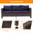 5 - Person Wicker Swivel Rocker Chair Outdoor Seating Group with Cushions-168258766-168258768