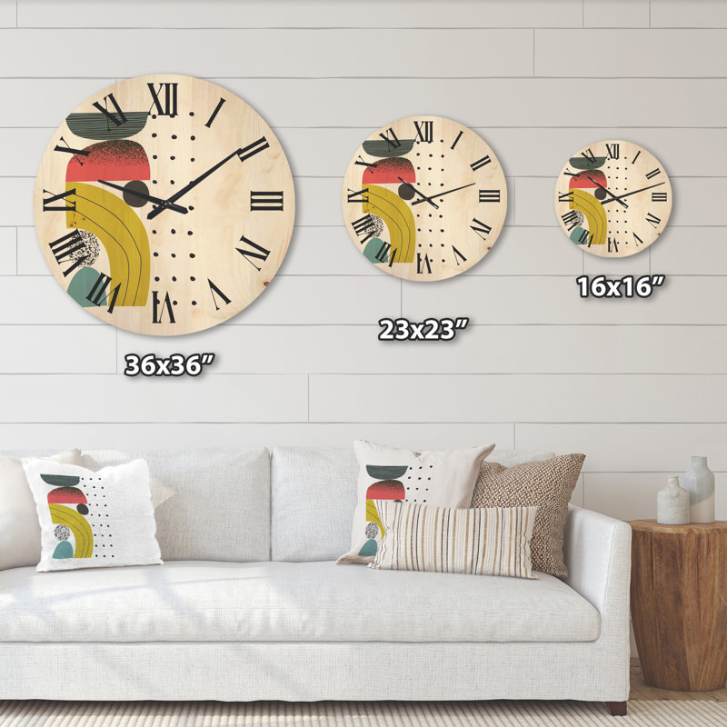 Horloge murale géométrique I, Très grand