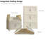 Armoire de rangement pliante de 19,69 po, 4 niveaux, bacs de rangement pliables avec porte magnétique, armoire de rangement en plastique avec roues-2011765576