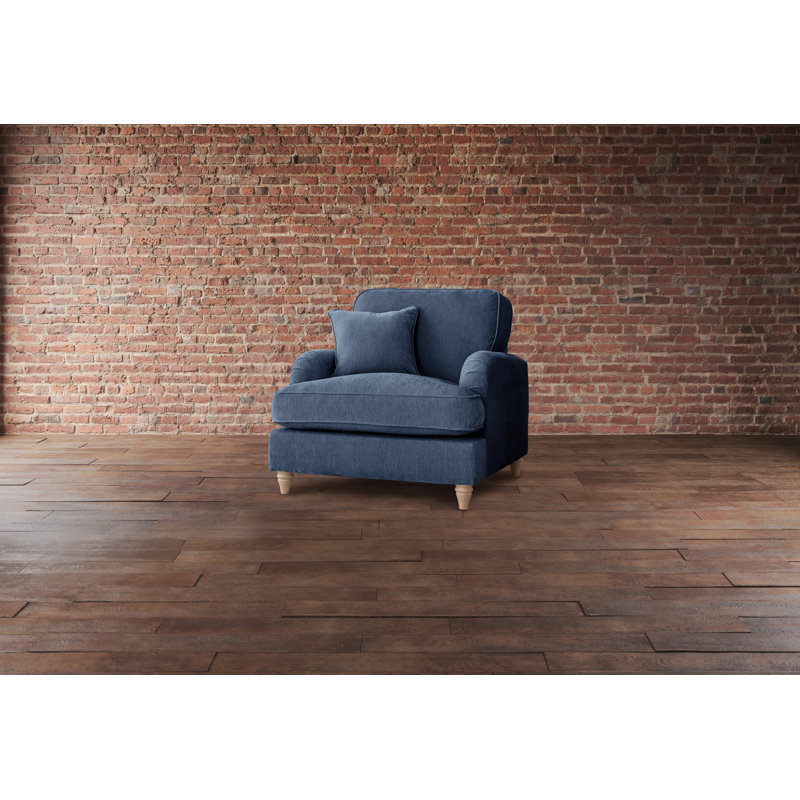 Galilee Upholstered Armchair, Navy