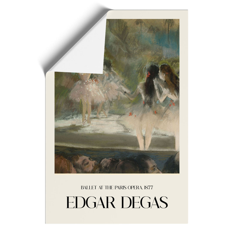Ballet at the Paris Opera Print by Edgar Degas - Frameless Print, 30cm H x 21cm W x 0.1cm D