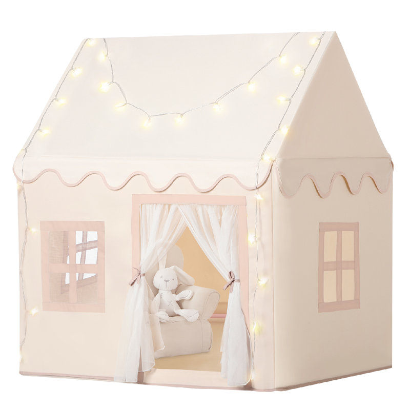 Wilwolfer Kids Playhouse Tent with Star Lights – Kids Play Tent Indoor Toddlers Play Tent Large Toddler Tent for Kids Toy House Gift for Boys & Girls