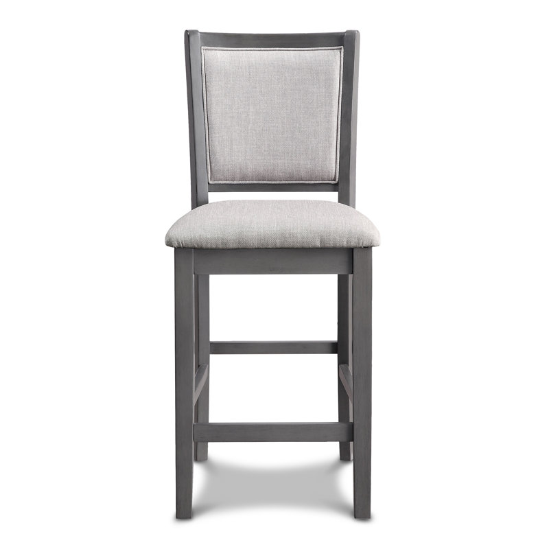 Josiha Polyester Upholstered Back Side Chair, Gray