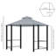 Hexagonal Patio Gazebo with Two-Tier Vented Roof, Privacy Curtains, and Mesh Netting, Grey, 3 x 3 m, for Outdoor Parties, Gardens, and Backyard Events