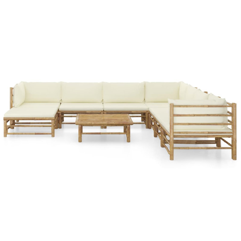 Knisely 9 Piece with Cushions, Cream White