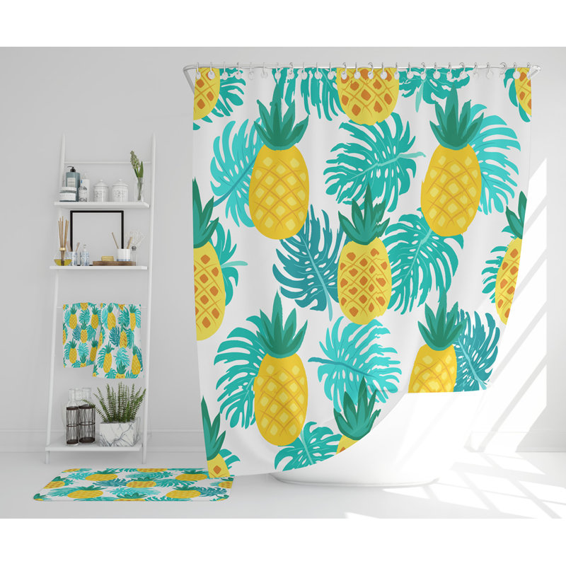 Nashayla Polyester Shower Curtain Set