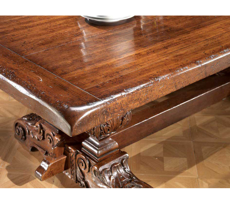 Table de salle à manger en bois de noyer toscan