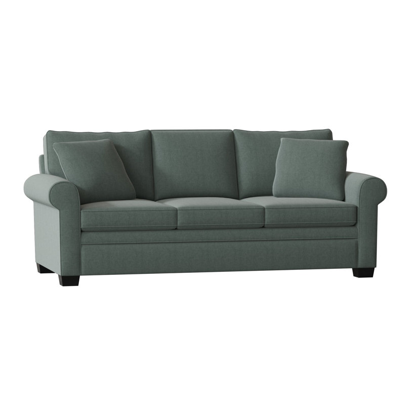 Quaker Upholstered 84'' Sleeper Sofa, Entice Dew, Espresso