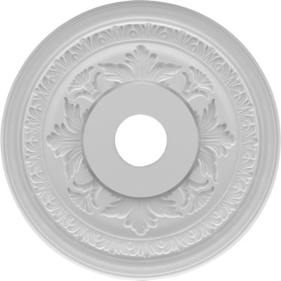 EnduraForm PVC Baltimore Thermoformed Ceiling Medallion, 19"OD x 3 1/2"ID x 1"P (Fits Canopies up to 7 3/4")