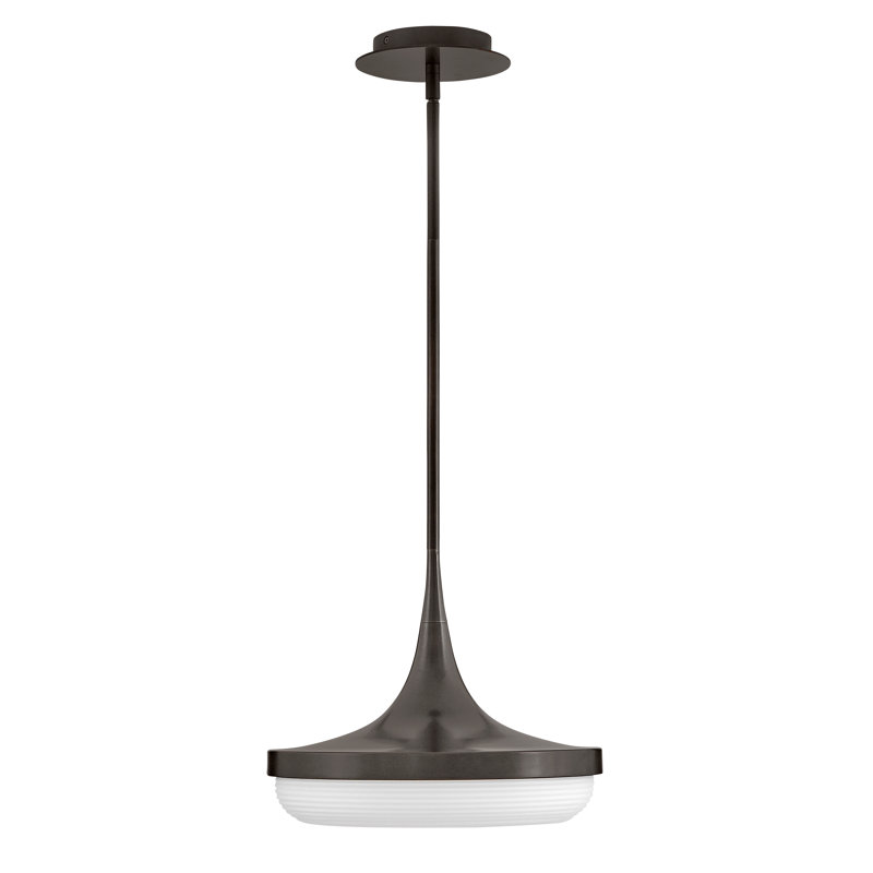 1 - Ligh Bowl LED Pendant, Black Oxide