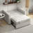 Bedri 49.6" Wide Modern Upholstered Tufted Back Sofa Bed With Two Pillows-2099254041