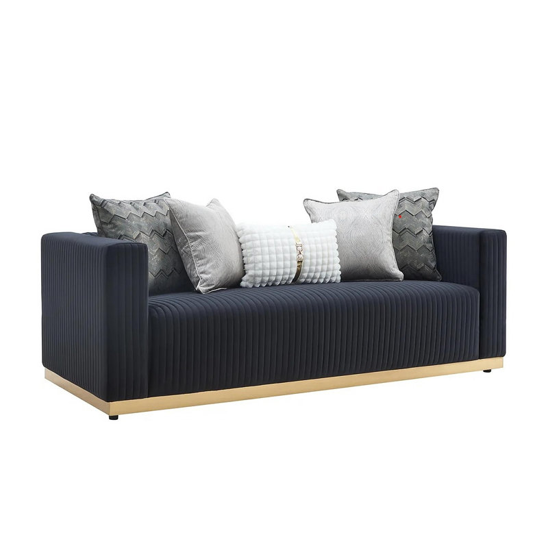 Ensemble de salon Sowers, Tissu noir