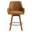 Advika 25" Swivel Full Back Counter Height Bar Stools with Solid Wood Frame and Arms-1686305922