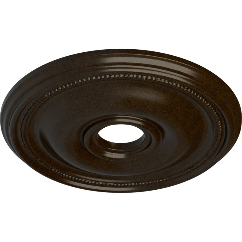 Médaillon de plafond Endurathane Terrones Butterfly, 17 7/8 po x P 3 7/8 po x P 1 po (convient aux auvents jusqu'à 3 7/8 po), finition gris acier peinte à la main