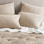 Ensemble de courtepointe brodée en coton 3 pièces grand / grand, taupe-134532943-134532946