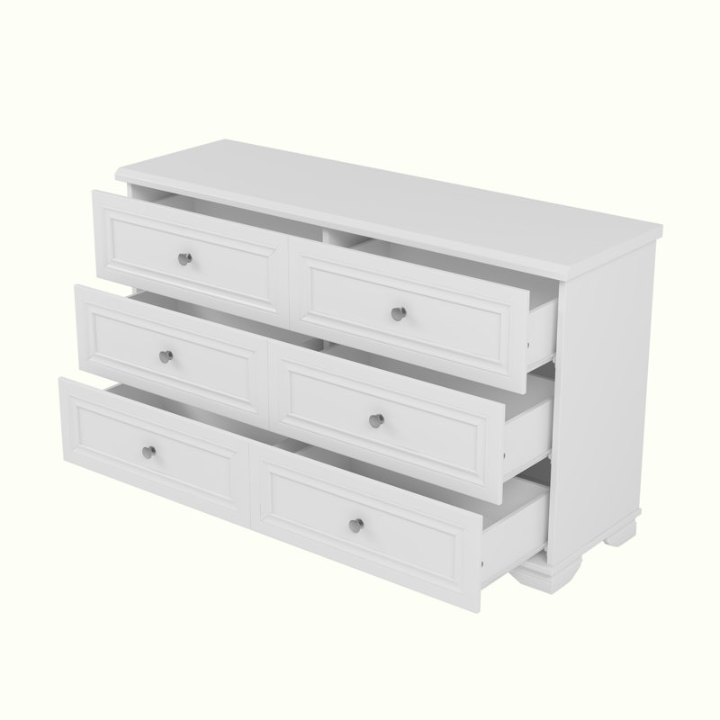 6-Drawer Storage Chest, White