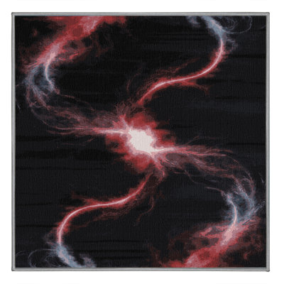 Machine Washable Space Gray Area Rug