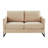 Nadelynn Leather 55'' Reception Loveseat-2069080651
