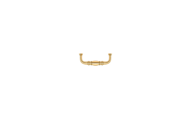 Colonial 1 Center to Center Bar Pull, PVD Polished Brass