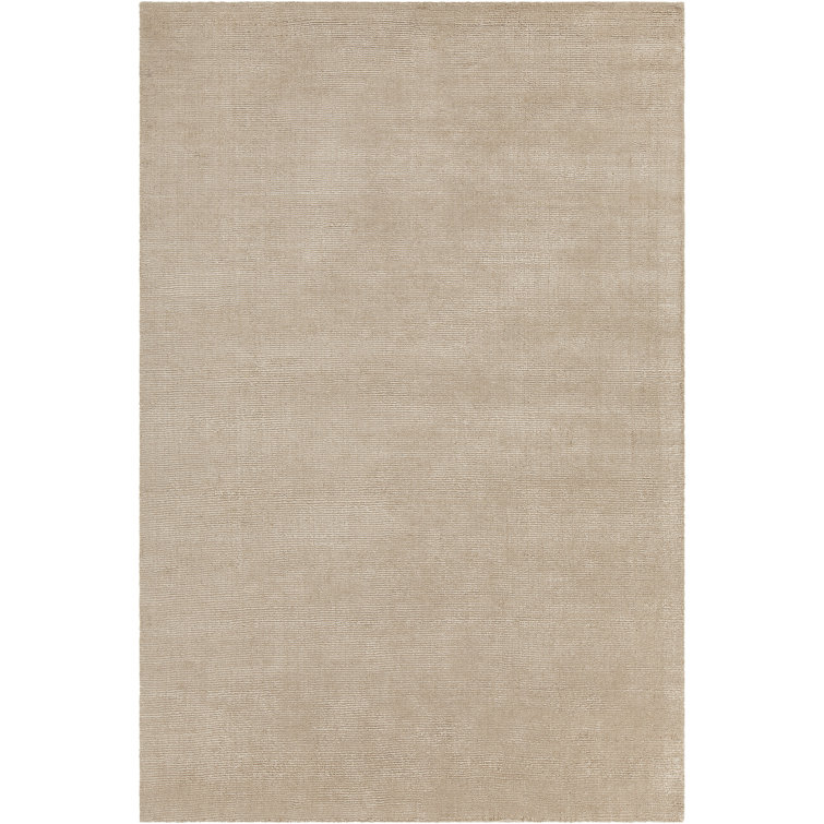 Orim Textured Solid Tan Area Rug