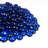 Pyrelis Royal Indigo Round 1/2 in. Tempered Fire Glass for Fire Pits and Fireplaces (10 lb. Bag)