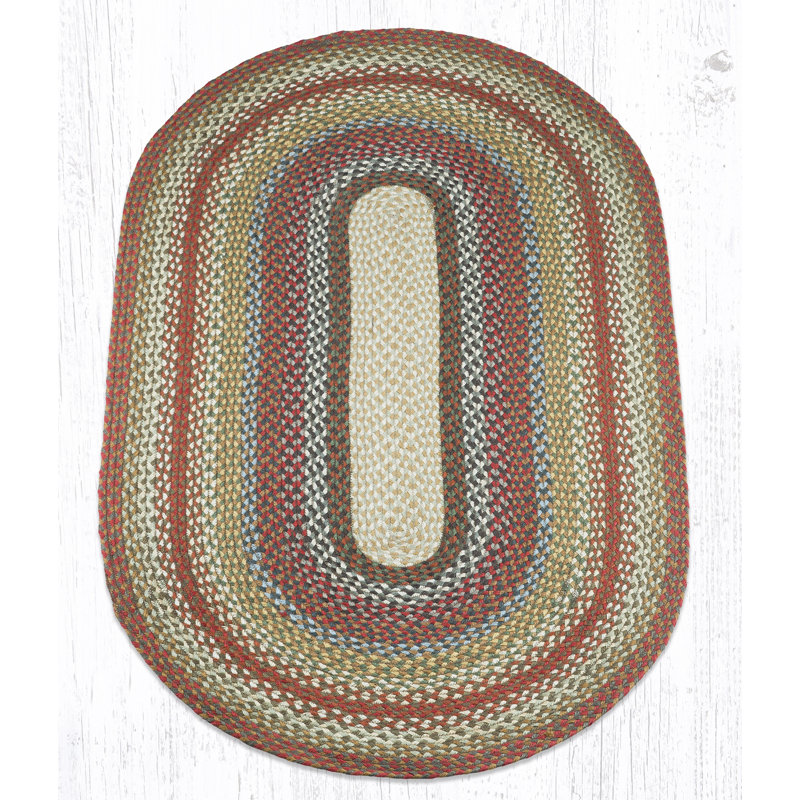  Eco-Conscious Oval Hand-Braided Jute Rugs, Oval 3' x 5'