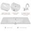 Meuble-lavabo simple 35,98 po avec plateau en céramique Hephzibah-522059952-500811412