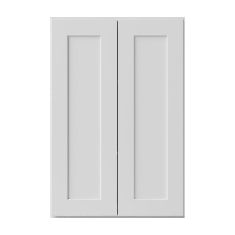 Armoire de cuisine en bois massif prête à assembler, 24", Blanc, 36"