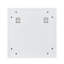 Armoire de salle de bain à miroir murale blanche, miroir transparent, cloisons internes pour le rangement d'articles de toilette avec armoire
