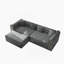 90.6-Inch 3-In-1 Convertible Sleeper Sofa With Movable Ottoman, Button Tufting, And Gold Edge Trim For Multi-Functional Living Spaces.-299564139