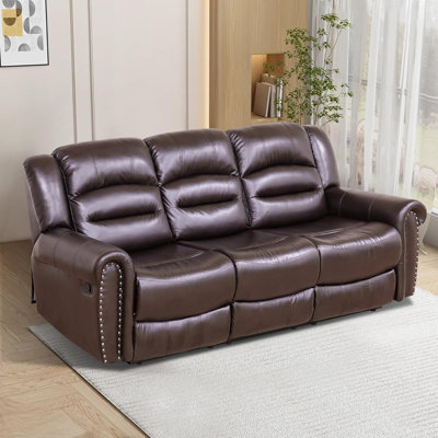Hospers 85 " Faux Leather Sofa Reclining
