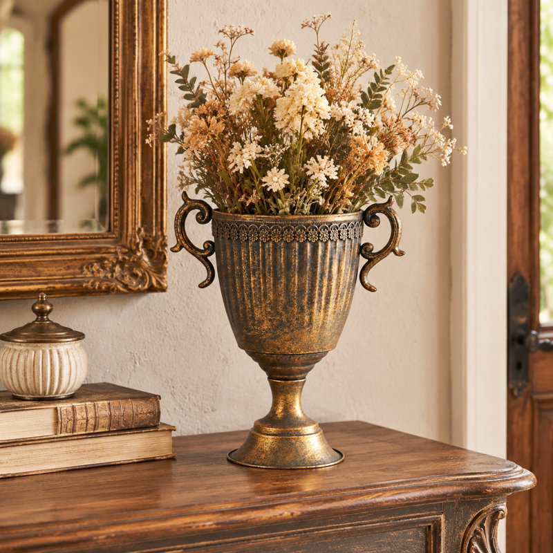 Vase urne en métal Farmhouse Decor