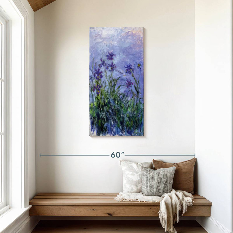 Harnek Purple Irises 1914-17, 42" H x 21" W