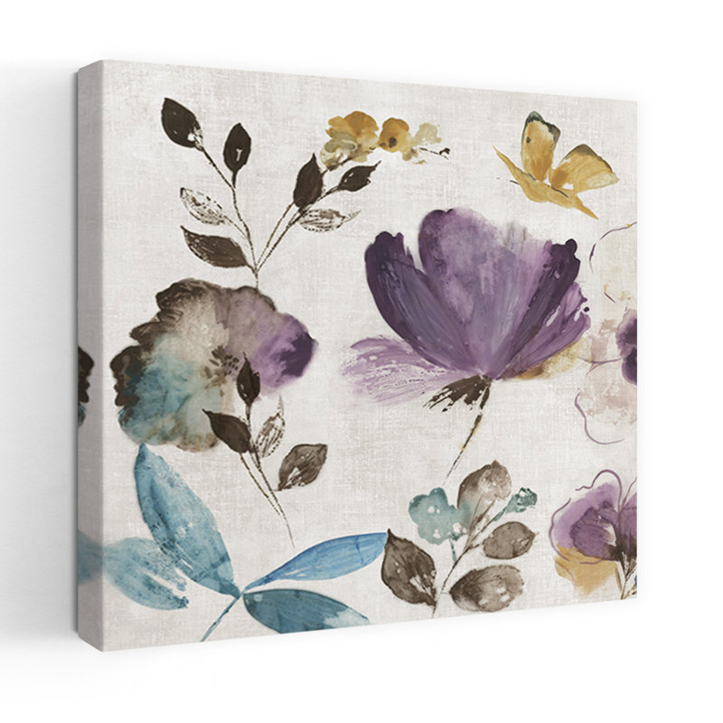 Art floral floral Quixotic I Delicate, H 18 po x l 18 po