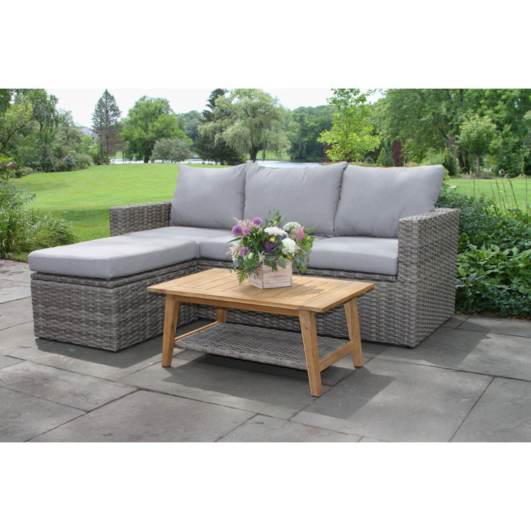 Ensemble de conversation modulaire avec coussins 4 pièces Genesis