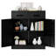 Armoire de bureau avec serrure, 2 tiroirs et tablettes réglables