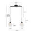 Luminaire suspendu pour îlot de cuisine à 2 lumières à intensité variable Concow-217396436