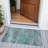 Machine Washable Indoor/Outdoor Xhevrie Teal Rug-112026901