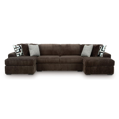 Midnight-Madness 3-Piece Sectional With Chaise