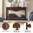 52" Retro Fluted Console Table with 3 Drawers and Scalloped Edge, Sofa Table with Solid Wood Legs for Entryway or Living Room  ,Espresso-291704600