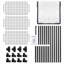 Support de rangement en fil d'acier noir à 3 tablettes 29 po x l 14 po x H 31 po avec housse de protection pour l'organisation à la maison