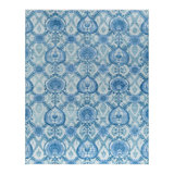 Overdyed One-of-a-Kind Rectangle 9'1" X 12'3" Hand Knotted Area Rug
