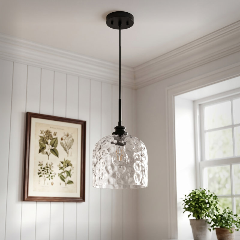 Luminaire suspendu 1 lumière, P 10 po