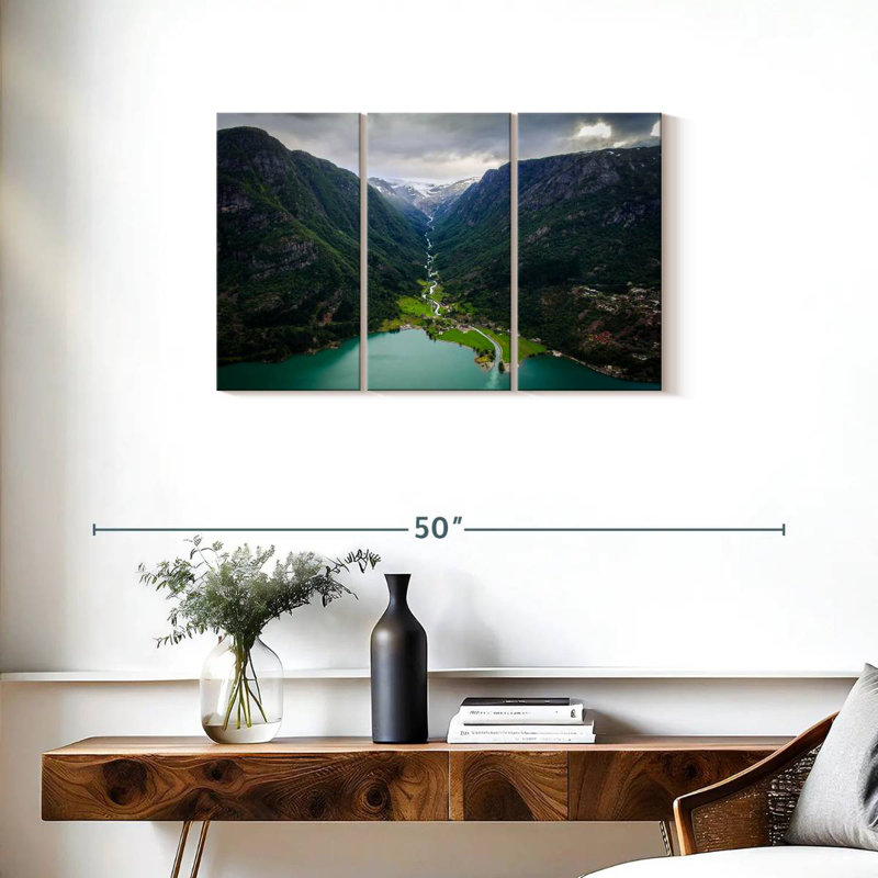 Syd Odda Mountain Scene, 20" H x 33" W