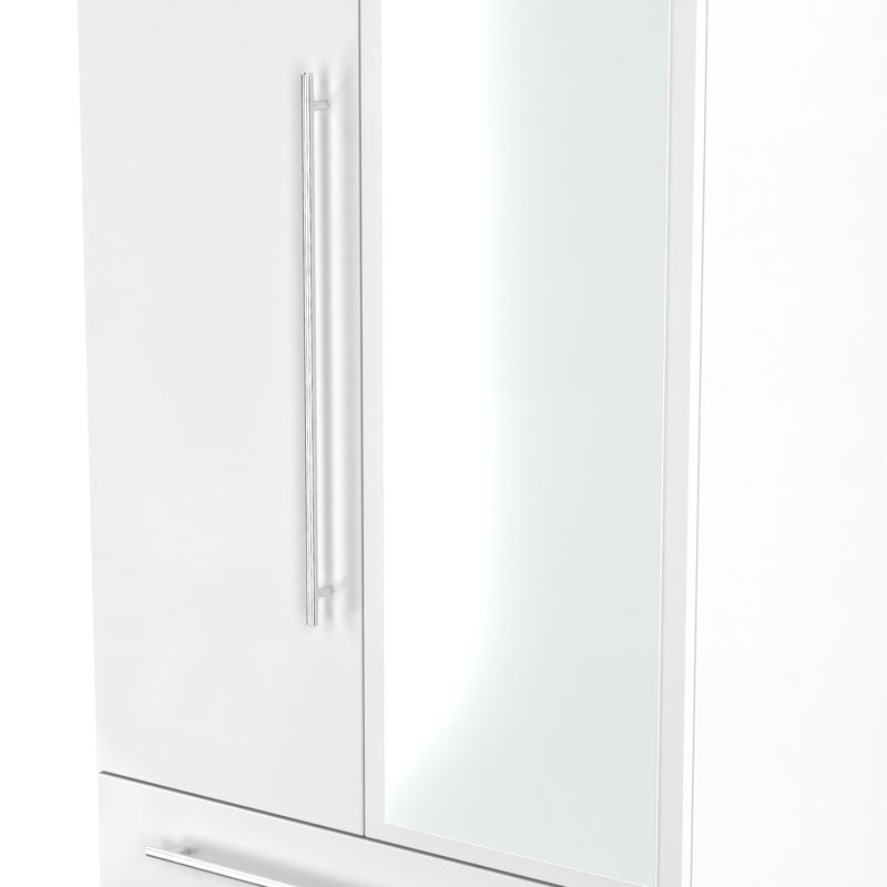Taevyn Manufactured Wood Wardrobe, White