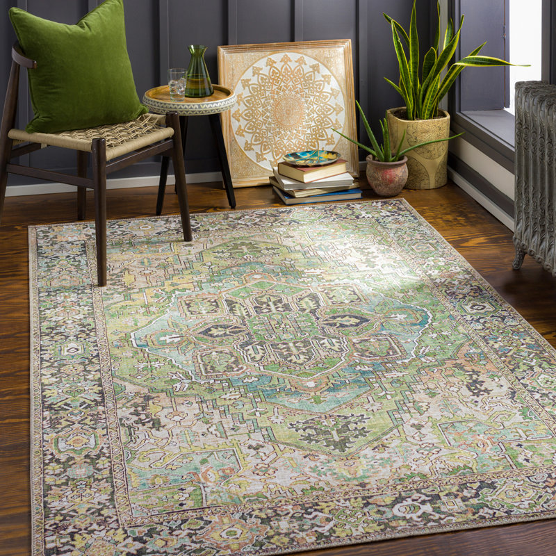 Leon Oriental Area Rug, Rectangle 200 x 275 cm