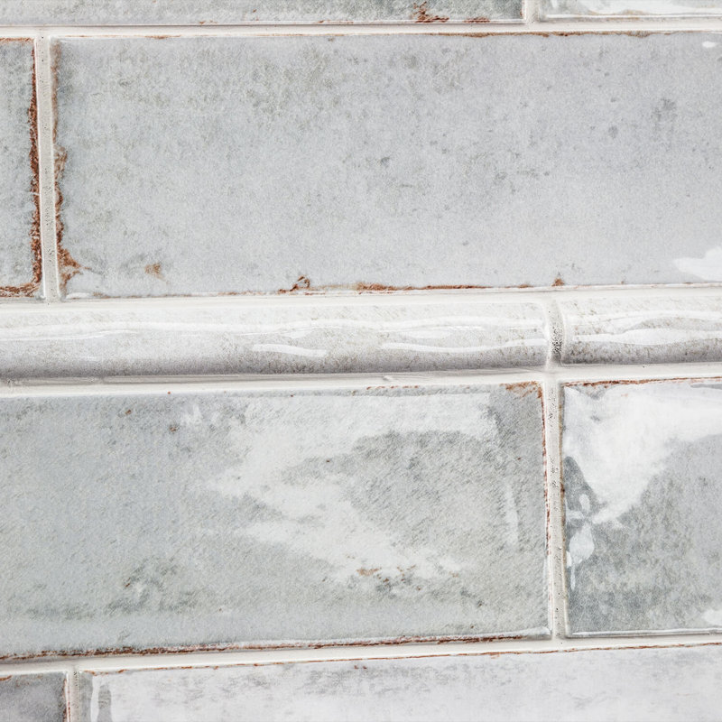 Gray Polished Ceramic Quarter Round Tile Trim 1x12