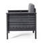 (Ensemble de 2) Fauteuils club d'extérieur en bois d'acacia avec coussins-642971338-642971340